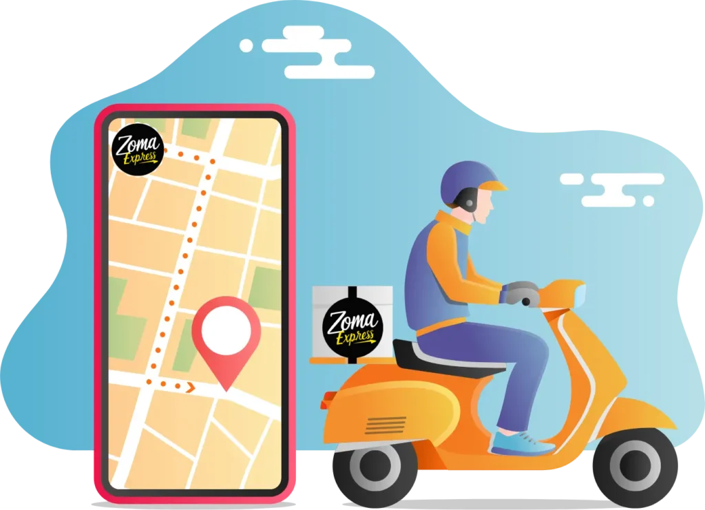 DELIVERY driver at Zoma
